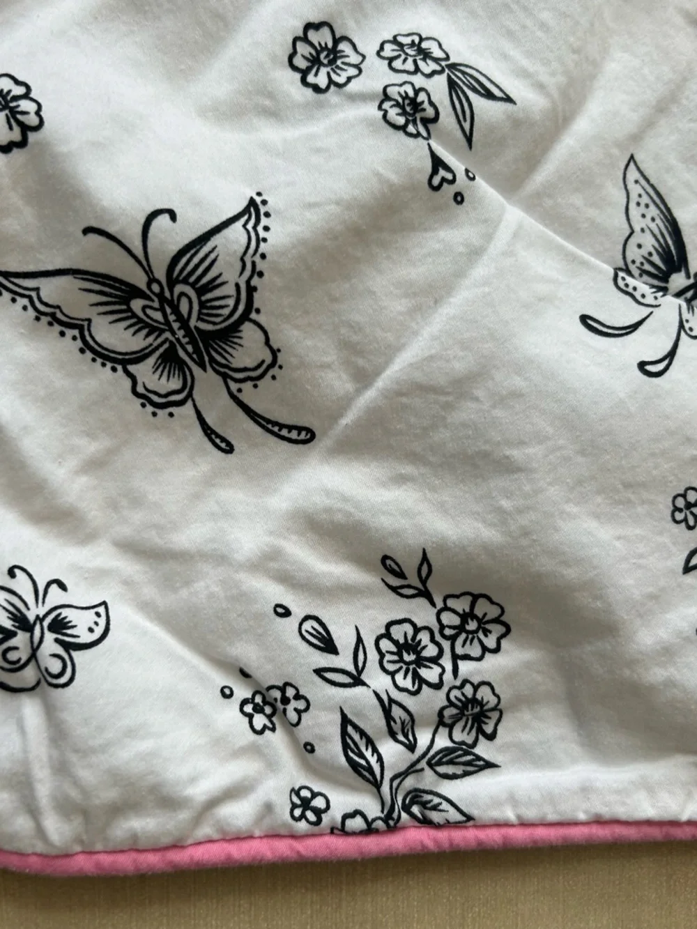 WHISTLE & WINK Chinoiserie Floral Toile Twin Cotton Duvet #0310266